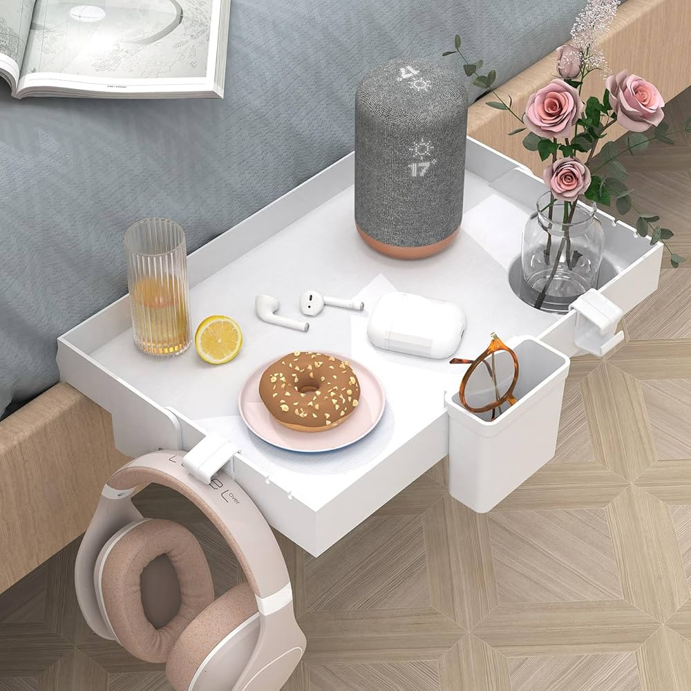 Ronlap Folding Bedside Shelf, Bunk Bed Shelf Organizer for Top Bunk Clip On Nightstand for Loft B... | Amazon (US)