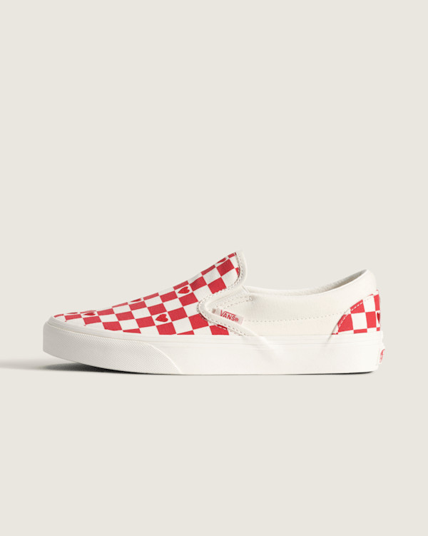 Vans Classic Slip-On Checkerboard Shoes (Checkerboard Racing Red) - 11.5 Men / 13.0 Women | Vans (US)