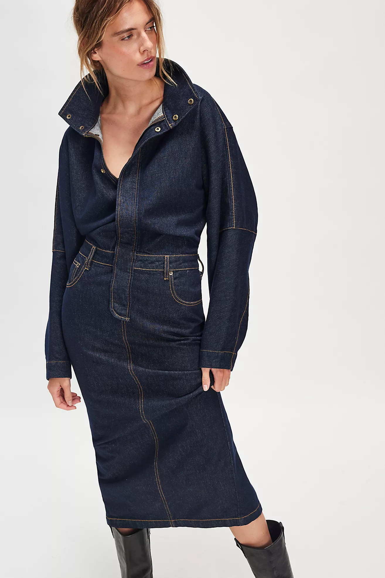 Ronny Kobo Sebastian Midi Dress | Free People (Global - UK&FR Excluded)