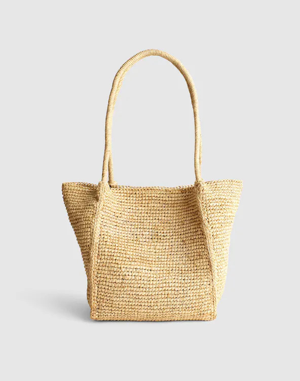 The Lexington Small Tote in Raffia | Madewell