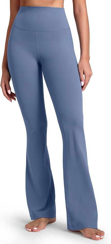HeyNuts Mellow Flare Leggings 29"/30.5"/32.5"/34.5", High Waisted Tummy Control Wide Leg Bootcut ... | Amazon (US)