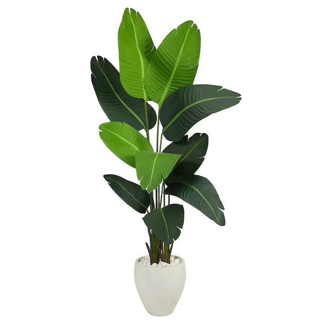 Nearly Natural 66-in Green Indoor Palm Artificial Tree | Lowe's