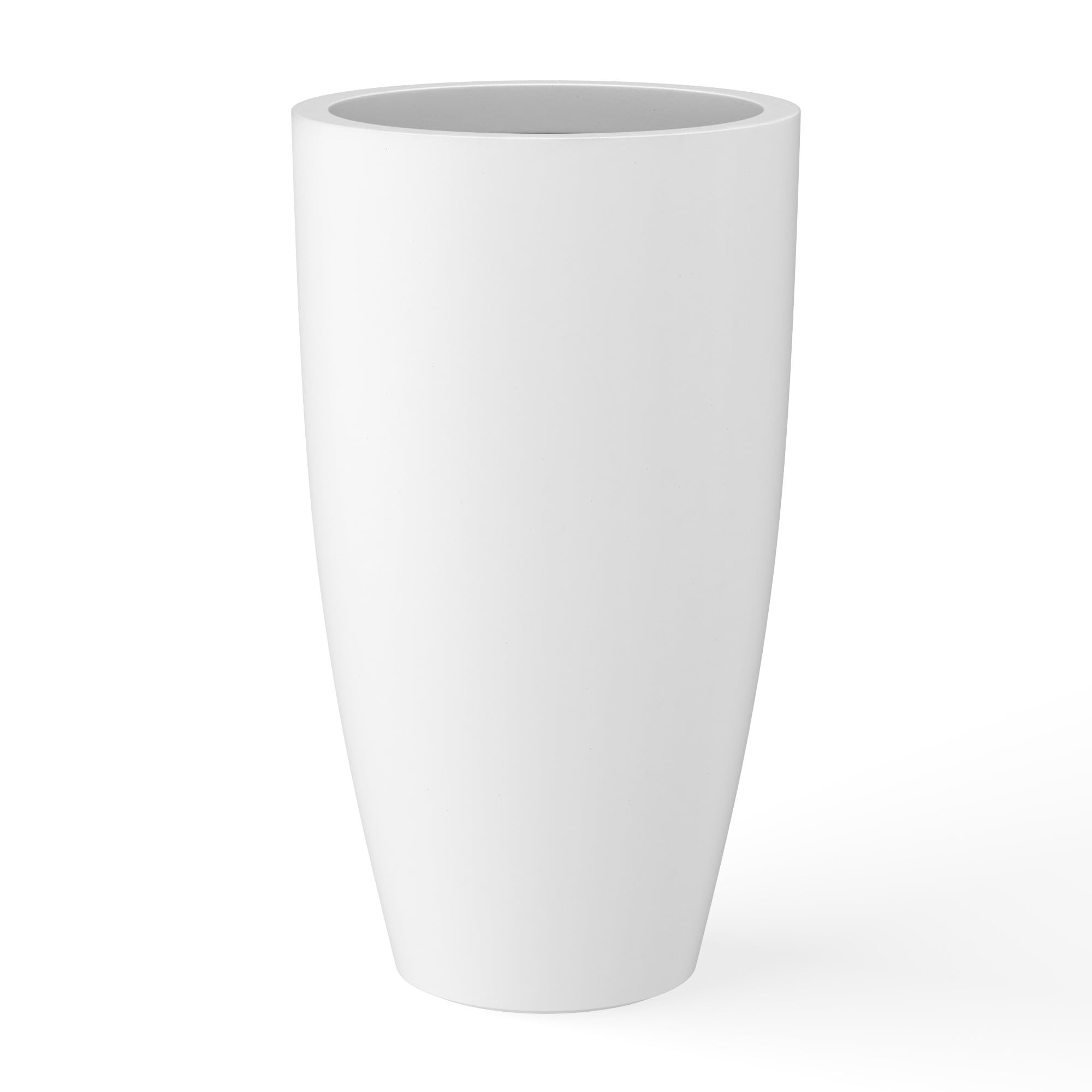 Kante 23.6" H Pure White Finish Concrete Tall Planters Large Outdoor Indoor Decorative Plant Pots... | Amazon (US)