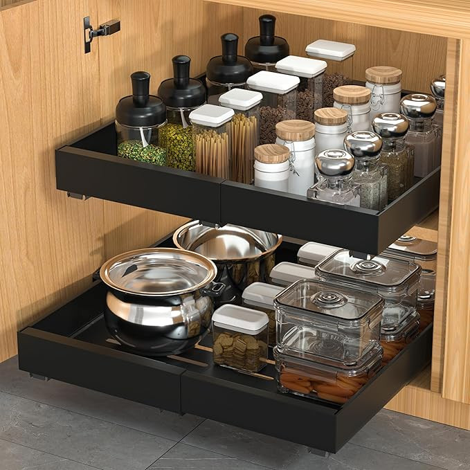 DEKAVA Pull Out Cabinet Organizer Expandable 2 pack, Adhesive with Nano Film, Pull Out Drawers fo... | Amazon (CA)