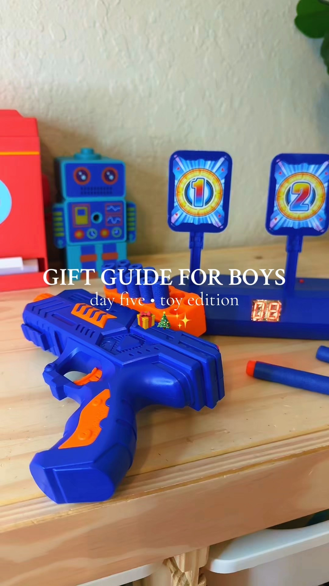 Gift Guide for Boys - Day 5! This digital shooting target with foam darts makes for endless fun! 🎯 

#LTKKids #LTKHoliday #LTKGiftGuide