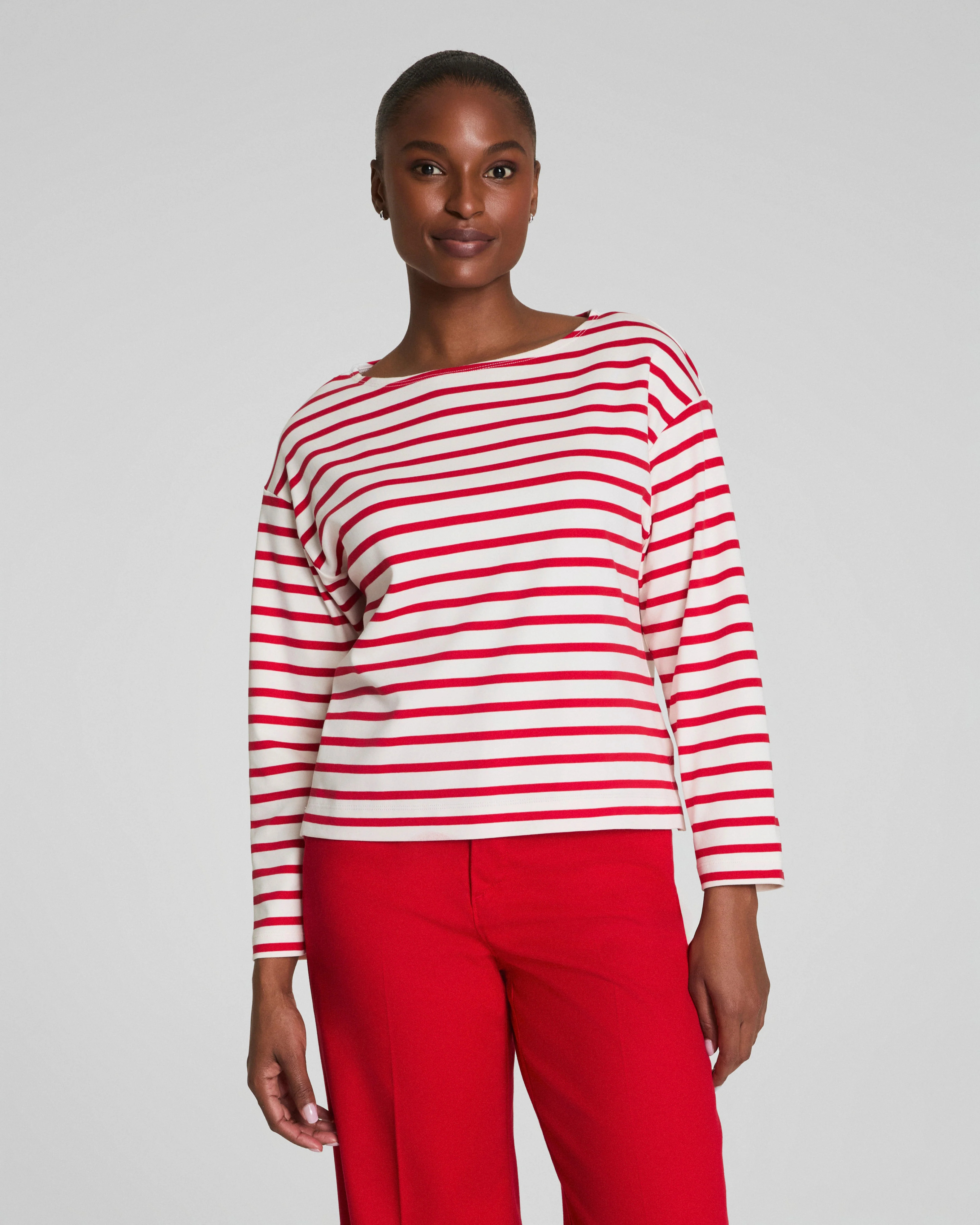 SPANX® Cotton Boatneck Top | Spanx