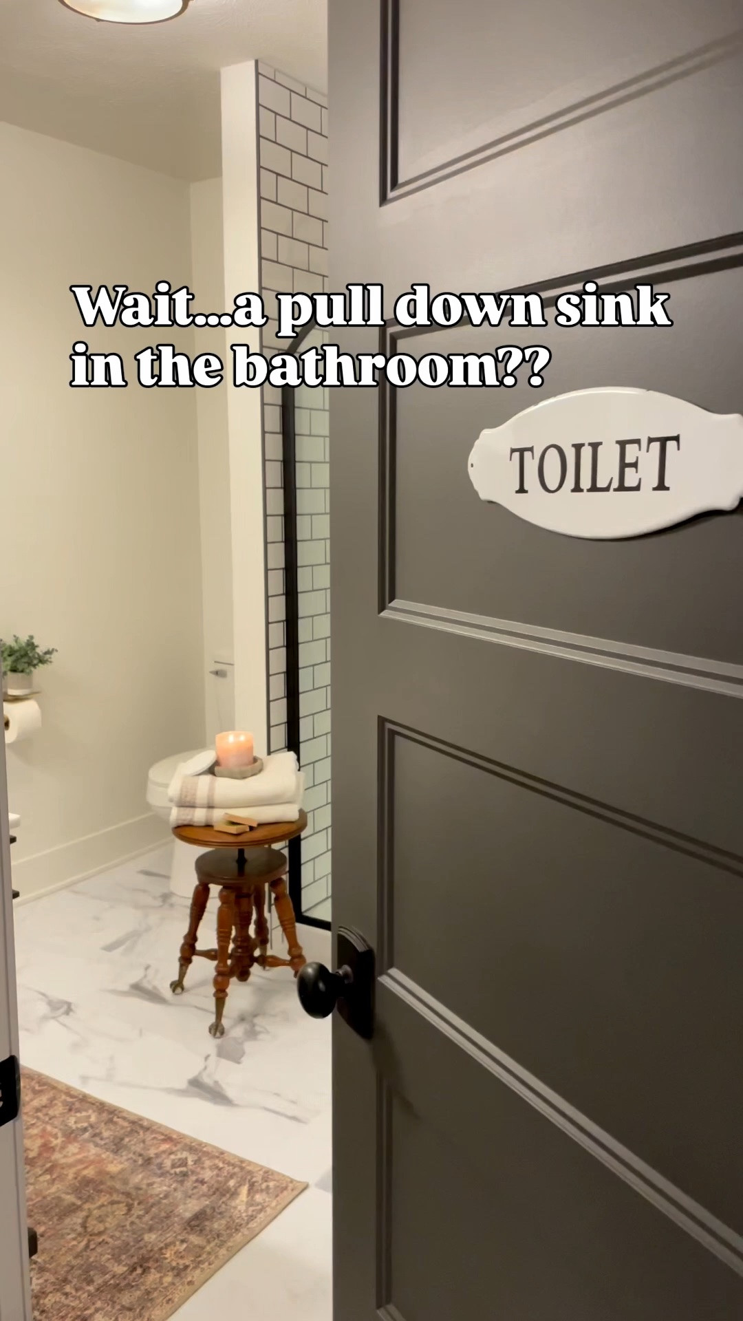 #mydeltafaucet #ad @deltafaucet Okay but why did no one tell me I needed a pull-down bathroom faucet?? 💧 This Delta Faucet Stryke™ one has completely changed how I clean my sink—like rinsing toothpaste and random messes is SO much easier now. I picked this matte black style because it fits my space perfectly, but that’s what I love… Delta has a bunch of different styles and finishes with this same pull-down feature, so you don’t have to sacrifice the look you want. Also it literally snaps back into place with a magnet (no drooping 🙌), and it’s built with something called Diamond Seal Technology so it lasts way longer and helps prevent leaks. And yes… it actually uses real diamonds 💎 10/10 one of those small upgrades that makes a big difference.