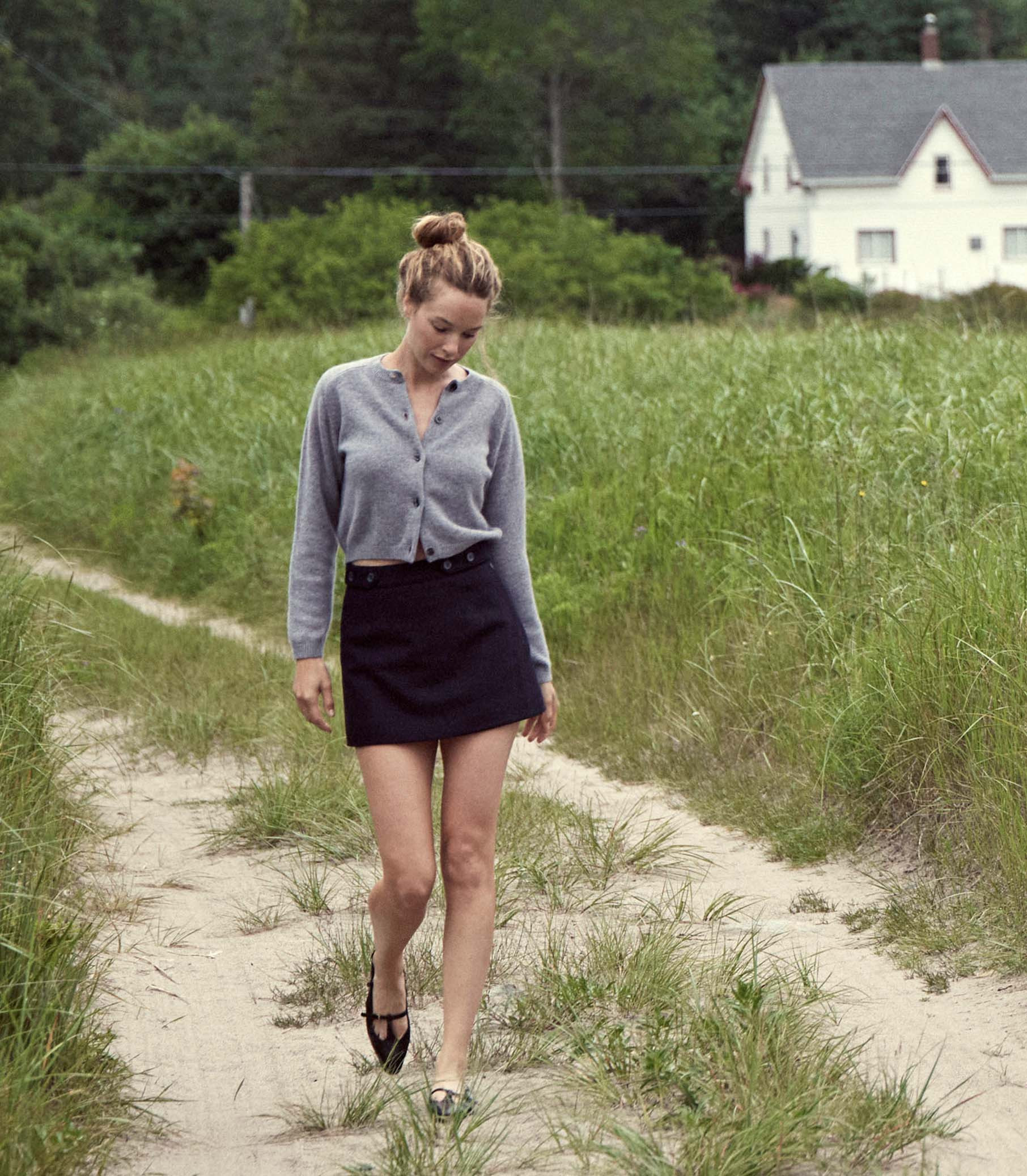 Chieri Skirt - Deep Navy | DÔEN | DOEN