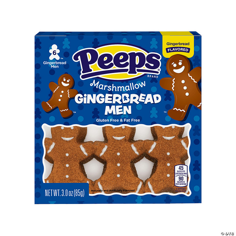 PEEPS® Marshmallow Gingerbread Men - 6 Pc. | Oriental Trading Company