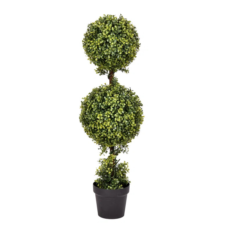 Darby Home Co 3' Artificial Double Ball Green Boxwood Topiary. & Reviews | Wayfair | Wayfair North America
