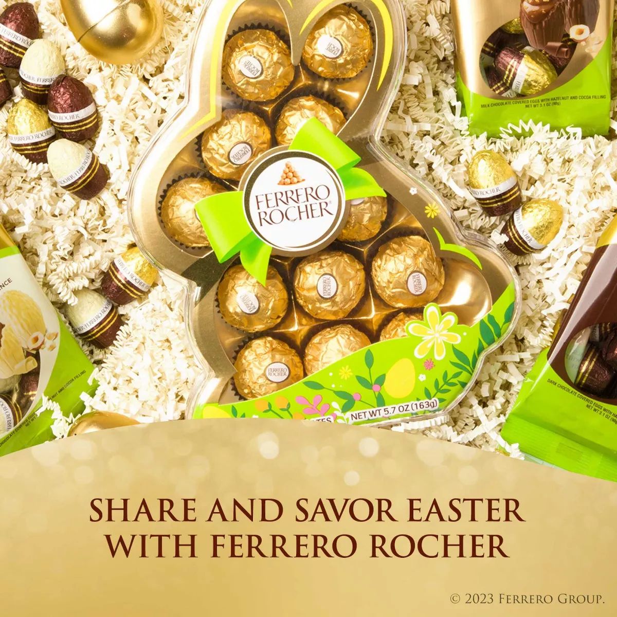 Ferrero Rocher Easter Hazelnut Chocolates Bunny - 5.7oz/13ct | Target