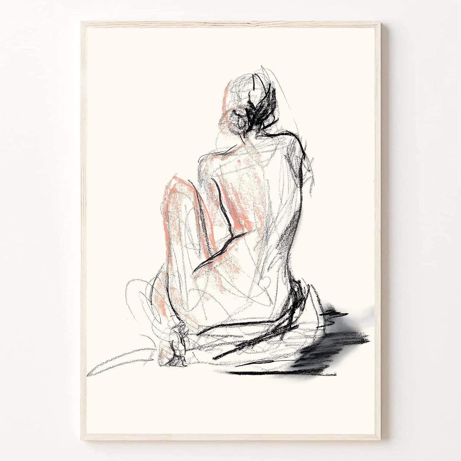 Minimalist Line Painting Abstract Line Art Poster Abstract Women Line Art Nude Body Picture Women... | Amazon (US)