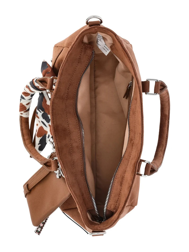 Madden NYC Women's Slouchy Top Handle Satchel, Cognac | Walmart (US)