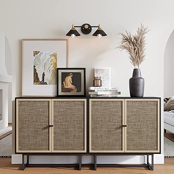 Nathan James Sideboard Buffet Modern Storage, Free Standing Accent Cabinet for Hallway, Entryway ... | Amazon (US)