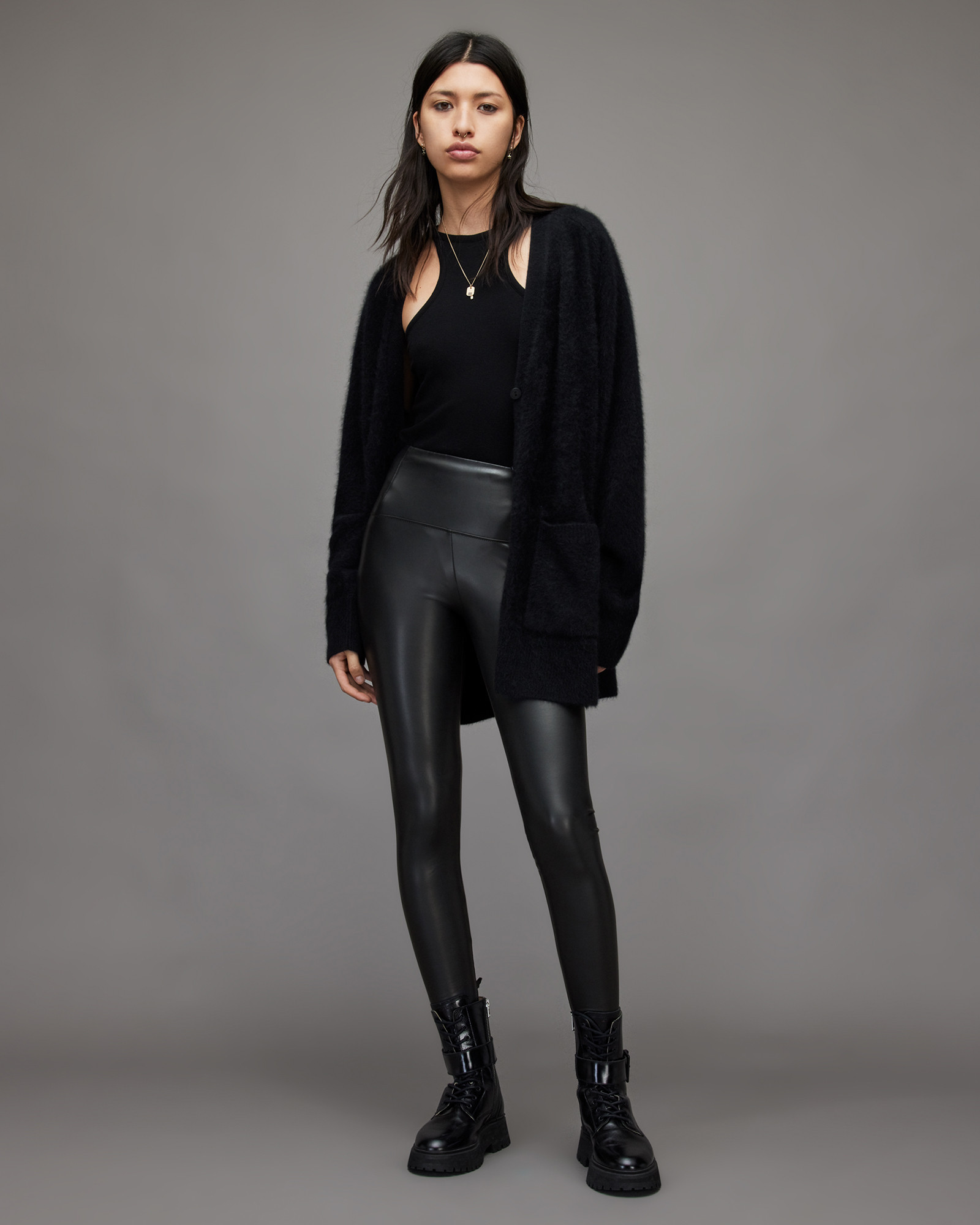 Cora High Rise Faux Leggings | AllSaints US