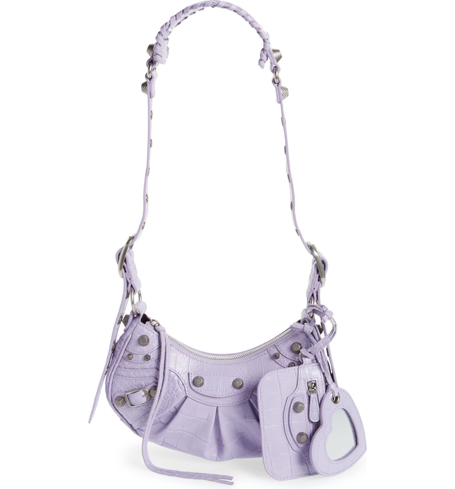 Extra Small Le Cagole Metallic Calfskin Shoulder Bag | Nordstrom