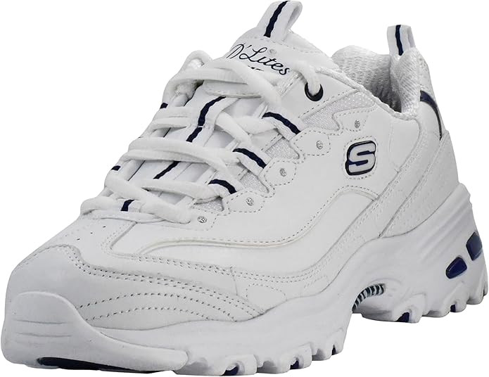 Skechers Women's D'Lites Fresh Start Memory Foam Lace-up Sneaker | Amazon (US)