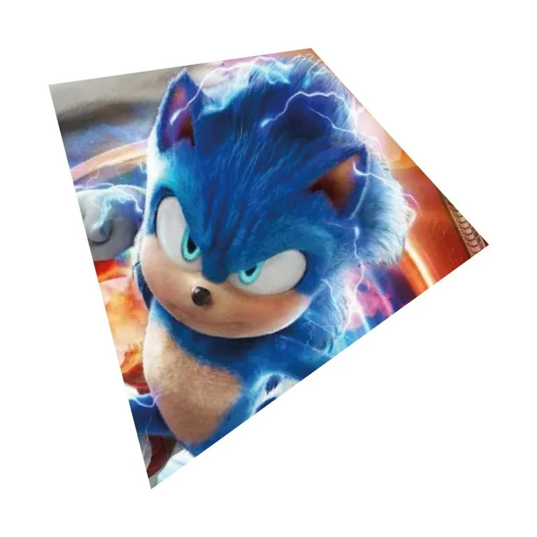 X Kites Licensed Deluxe Nylon Diamond Sonic The Hedgehog Kite with Handle & Line | Walmart (US)