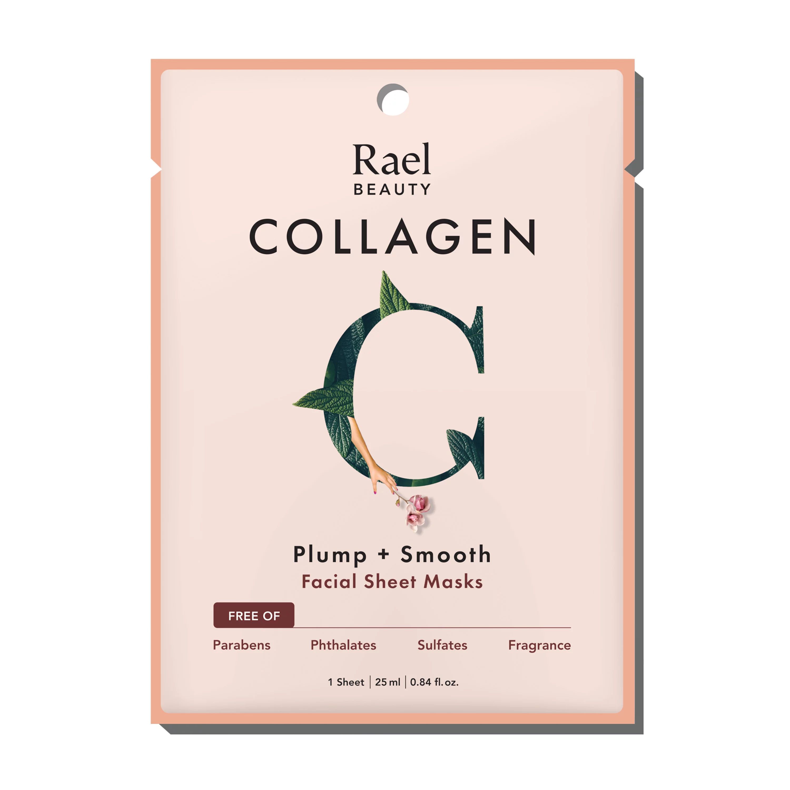 Rael Beauty Collagen Essence Facial Sheet Mask for Wrinkles and Aging Skin, 1ct - Walmart.com | Walmart (US)