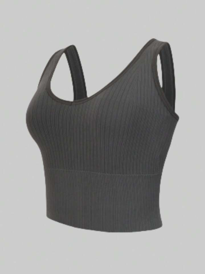 Seamluxe SHEIN Sport Women's Solid Ribbed Tank Top, Casual & Workout | SHEIN