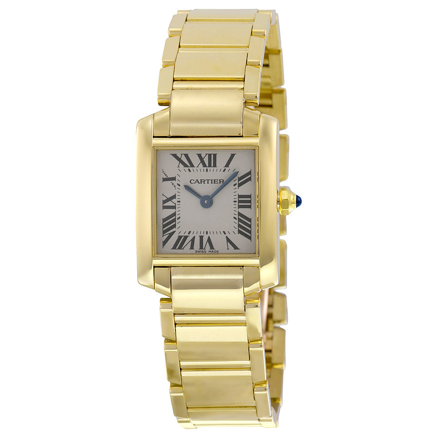 Pre-owned Cartier Tank Francaise Silver Dial Ladies Watch W50002N2 | Jomashop.com & JomaDeals.com