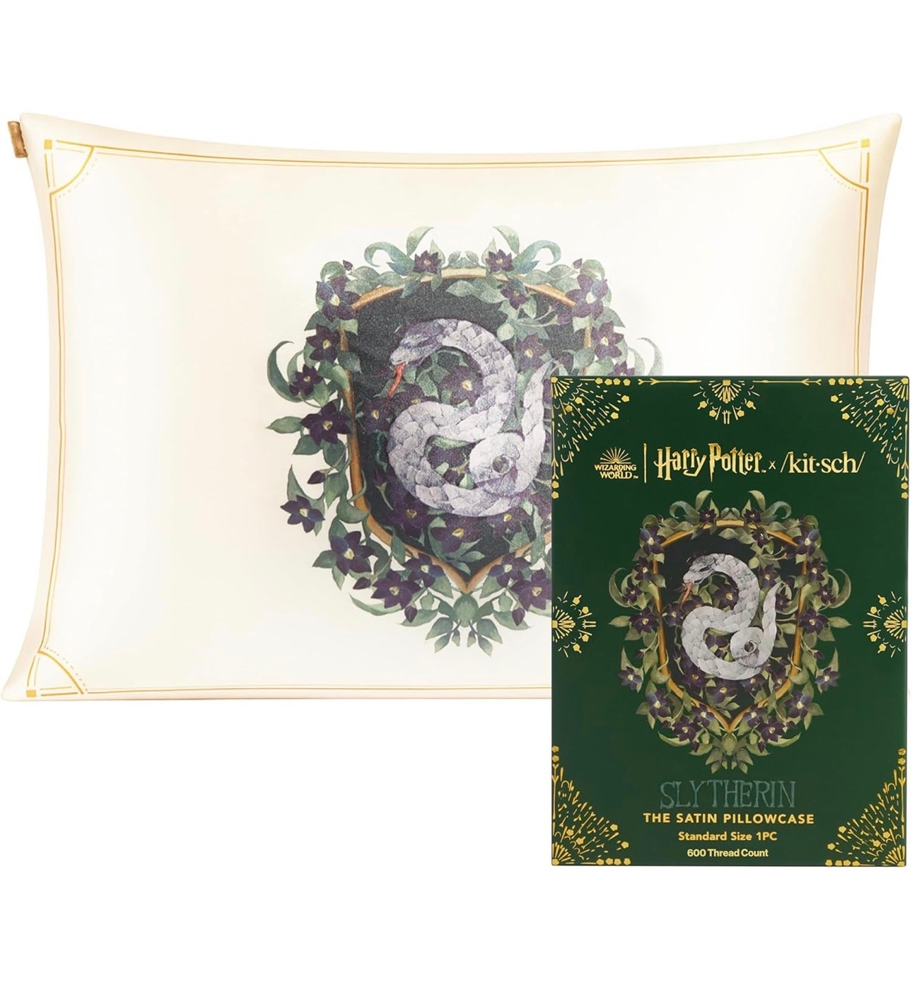 Harry Potter Slytherin Satin Pillow Case

#LTKU #LTKHome #LTKselfcare