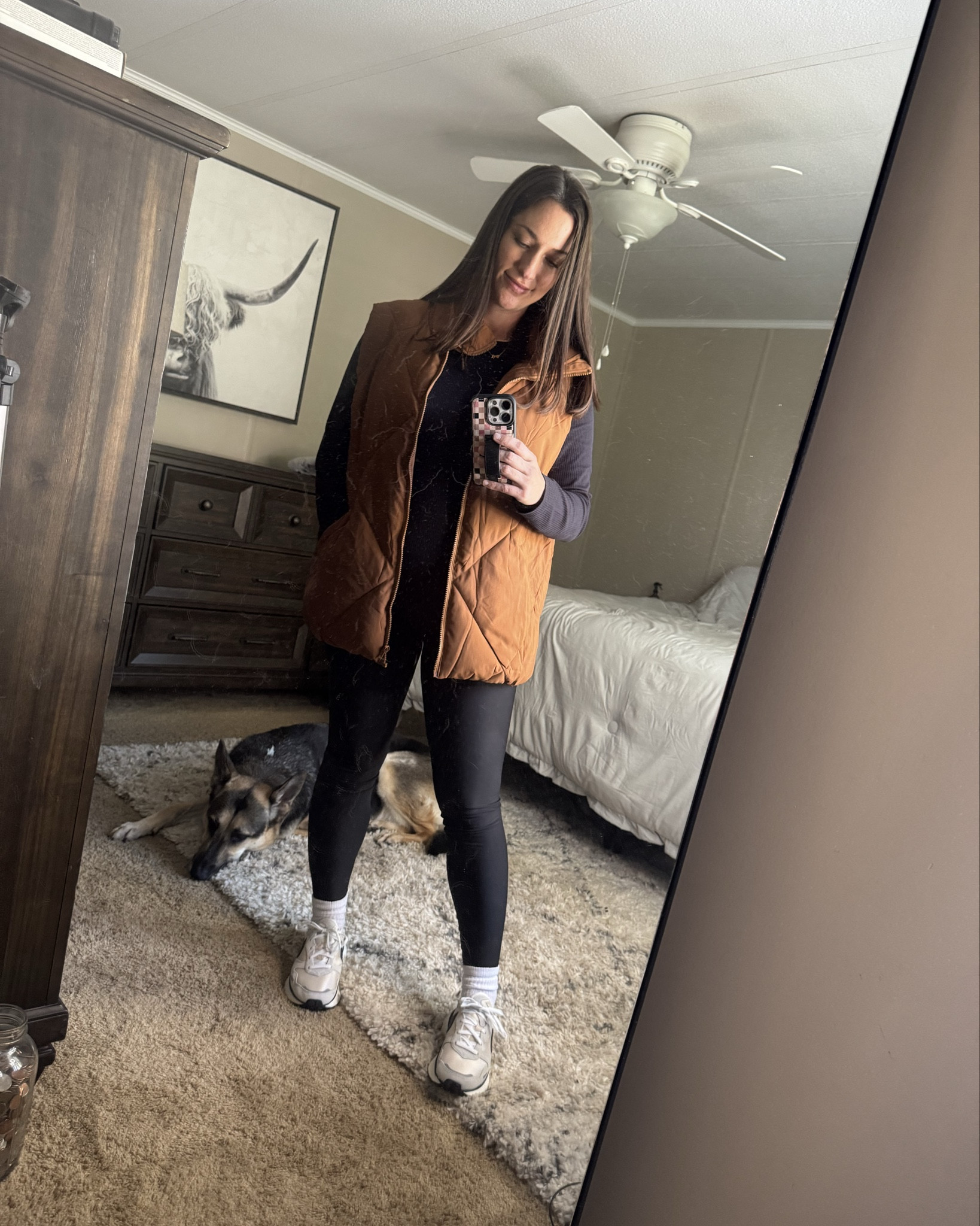 Puffer vest with pockets, long sleeve ribbed shirt, fleece-lined high-waisted leggings… perfect trifecta for a cozy Fall day!

Outfit | OOTD | Errands | Casual | Amazon | Lifestyle | Pregnancy | Pregnant

#LTKBump