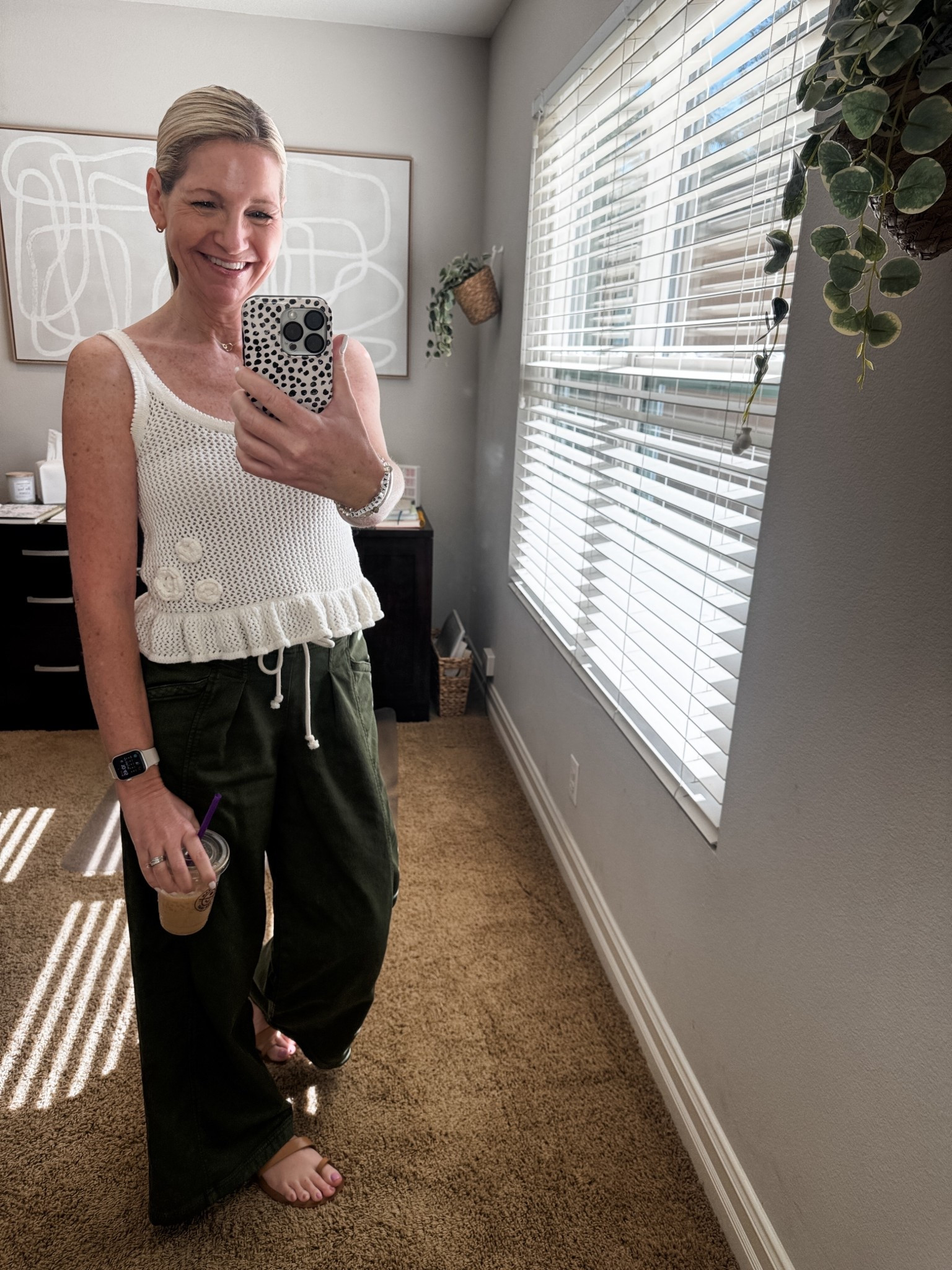 Sunday church and coffee run outfit of the day. These Aerie pants are so cozy and comfortable. They come in multiple color options and are on sale. They also come in length options. 

My sweater tank is Old Navy from last year but they go perfectly together. I threw on a denim jacket for church and wore this all day. 

#LTKOver40 #LTKootd #LTKSaleAlert