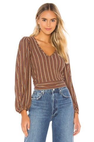 Free People Autumn Nights Top in Navy from Revolve.com | Revolve Clothing (Global)