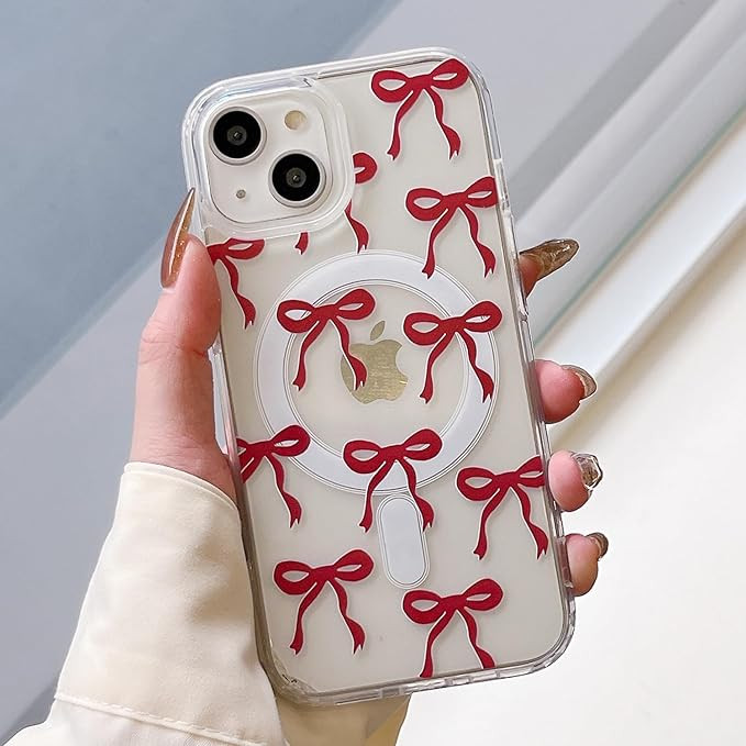 UEEBAI Magnetic for iPhone 15 Plus Case & iPhone 14 Plus Case, Bow Case Compatible with MagSafe, ... | Amazon (UK)