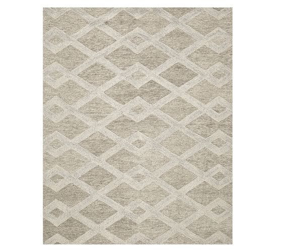 Chase Textured Hand-Tufted Wool Rug | Pottery Barn (US)