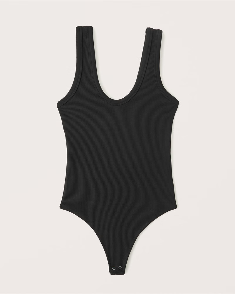 Women's Seamless Rib Fabric Scoopneck Bodysuit | Women's New Arrivals | Abercrombie.com | Abercrombie & Fitch (US)