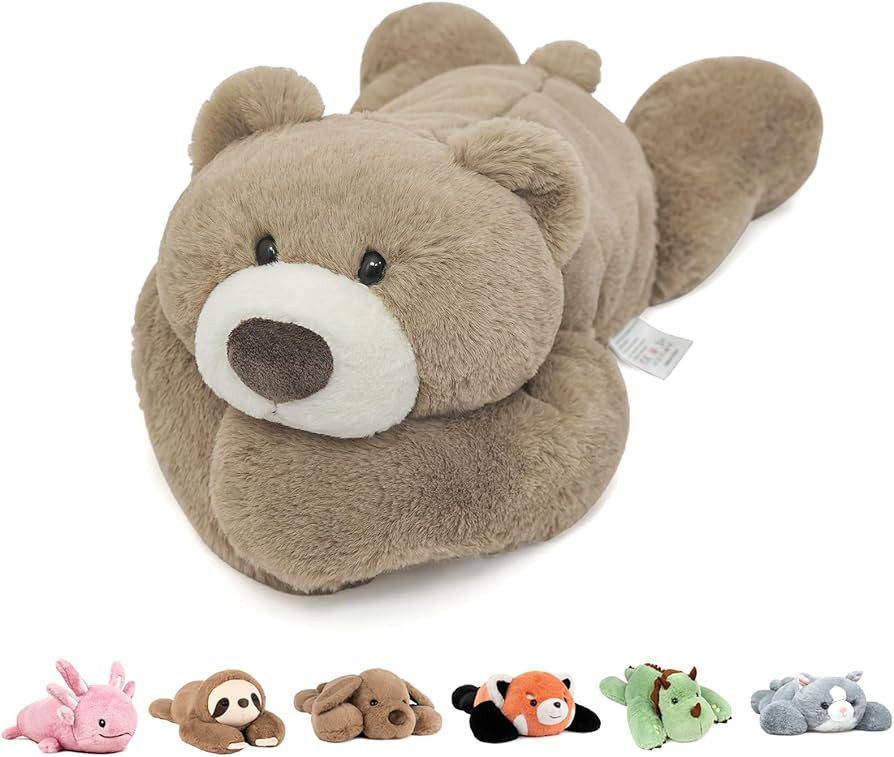 Niuniu Daddy 20" | 3.3 Pound Weighted Bear Stuffed Animals for Adults Kids, Giant Large Teddy Bea... | Amazon (US)