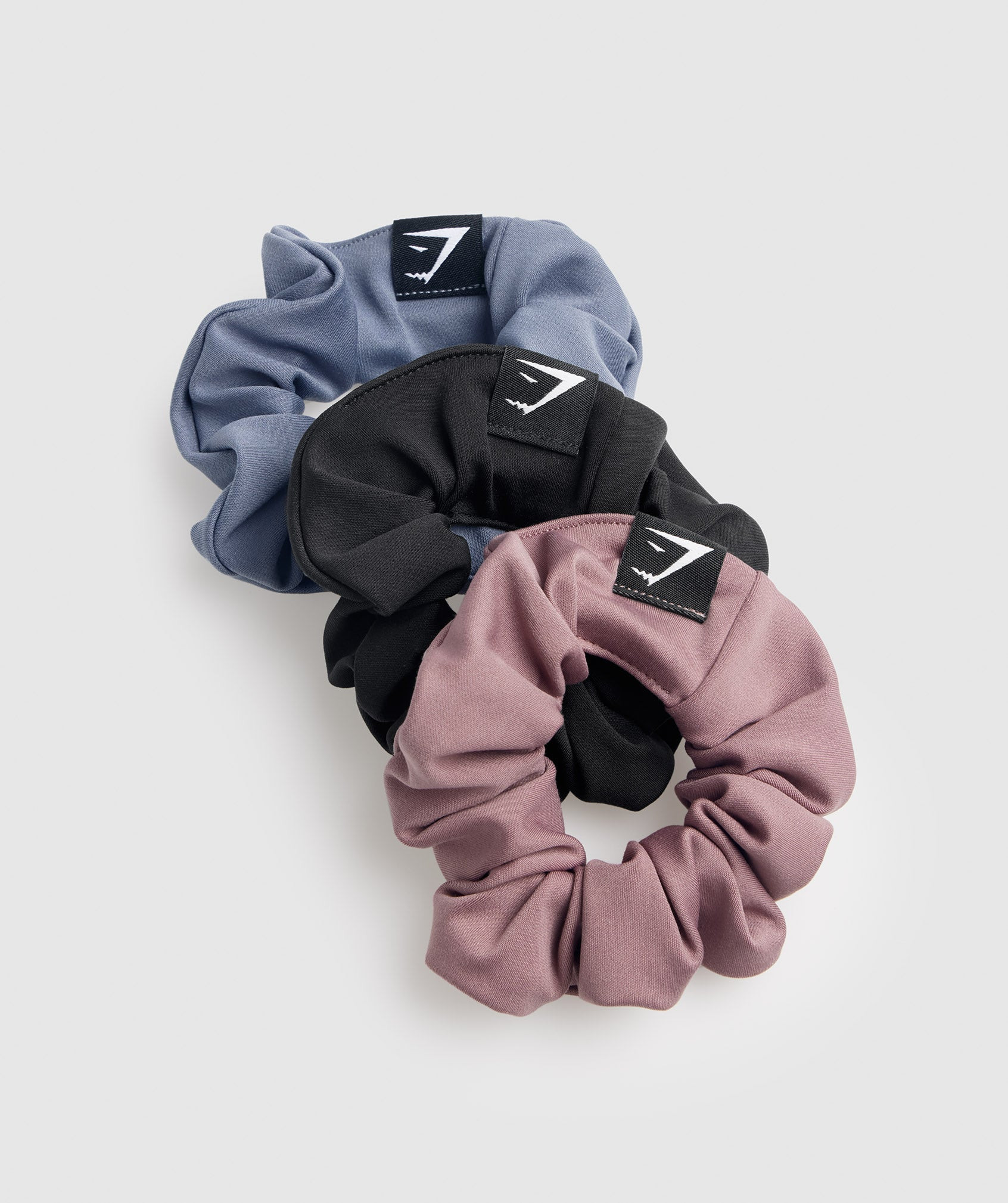 Gymshark Scrunchies 3pk - Black/Maroon/Evening Blue | Gymshark US