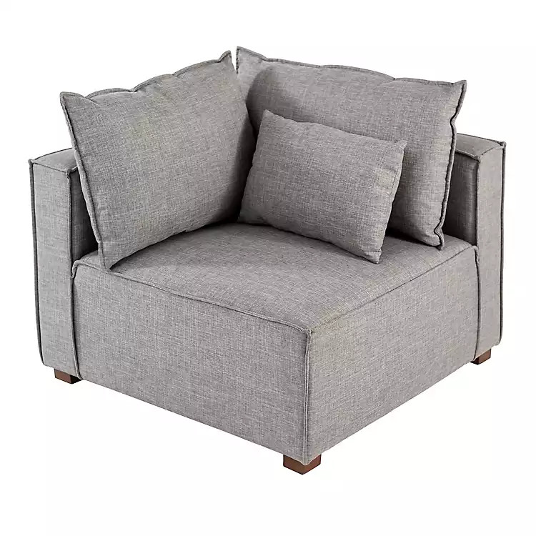 Gray Malia Modular Corner Seat | Kirkland's Home