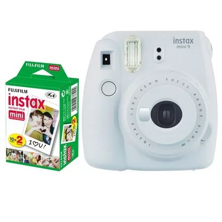 Fujifilm instax mini 9 Instant Film Camera (Smokey White) + Fujifilm Instax Mini Twin Pack Instant F | Walmart (US)
