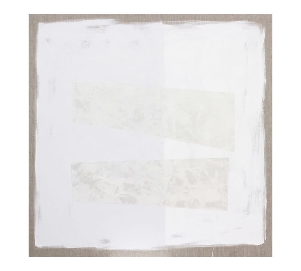 Hand-Painted Neutral Block Canvas Print | Pottery Barn (US)