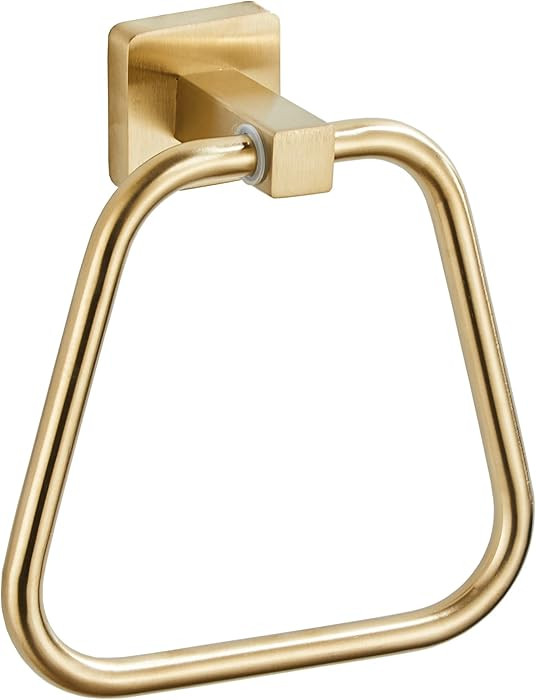 Brushed Gold Towel Ring for Bathroom, Kitchen Bath Towel Holder Hangers Wall Mount Heavy Duty Sta... | Amazon (US)