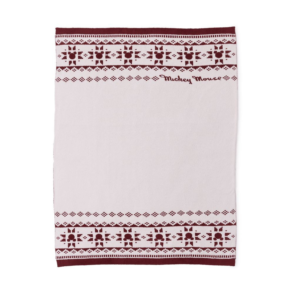 Mickey Mouse Fair Isle CozyChic® Blanket by Barefoot Dreams | Disney Store