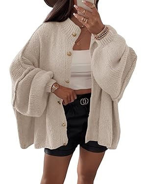 Saodimallsu Oversized Cardigans Sweater Coats | Amazon (US)