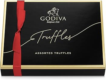 Godiva Chocolatier Valentine's Day Assorted Chocolate Truffles Gift Box with Red Ribbon - 12 Piec... | Amazon (US)