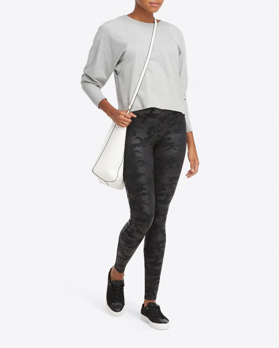 Faux Leather Camo Leggings | Spanx