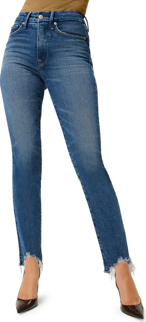 Good Legs High Waist Chew Hem Ankle Cigarette Jeans | Nordstrom