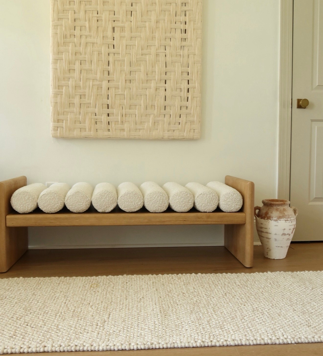 The cutest bench 

Home decor
Styling 
Organic modern

#LTKHome #LTKSaleAlert #LTKFindsUnder100