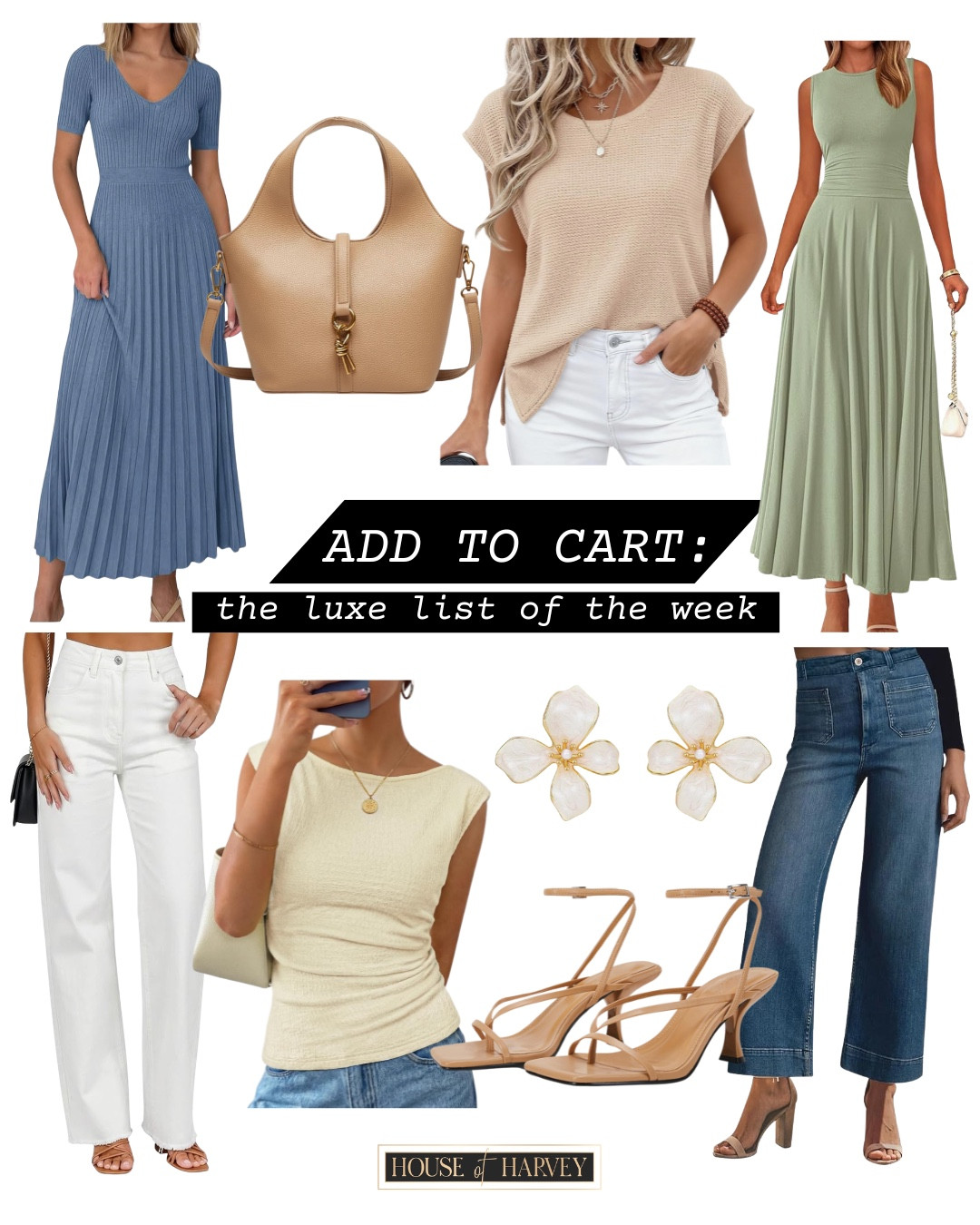 Add to cart—the luxe list of the week! I found some amazing pieces all on Amazon that are perfect for spring! I am so excited for lighter layers and spring tones. I found some jeans, dresses, tops and other fun accessories for outfits. All of these items are under $100. Linked ⬆️

#ltkcreator #ltkfinds #ltkwatchnow #amazon #amazonfinds #spring #springfashion #springoutfits 

#LTKgrwm #LTKootd #LTKSeasonal