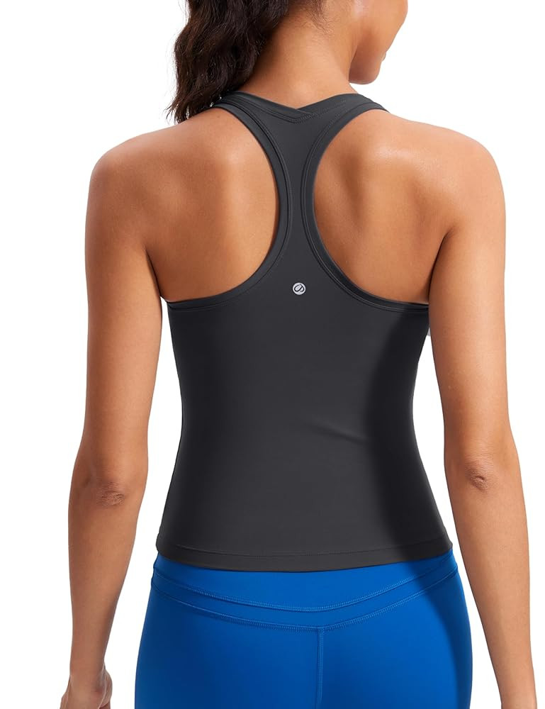 CRZ YOGA Butterluxe Racerback Workout Tank Tops for Women Tight Sleeveless Camisole Gym Athletic ... | Amazon (US)