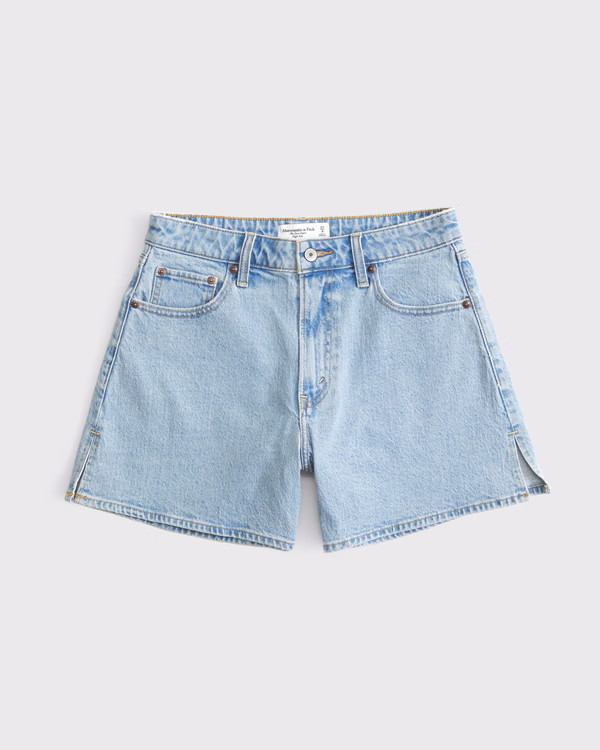 Curve Love High Rise Dad Short | Abercrombie & Fitch (US)