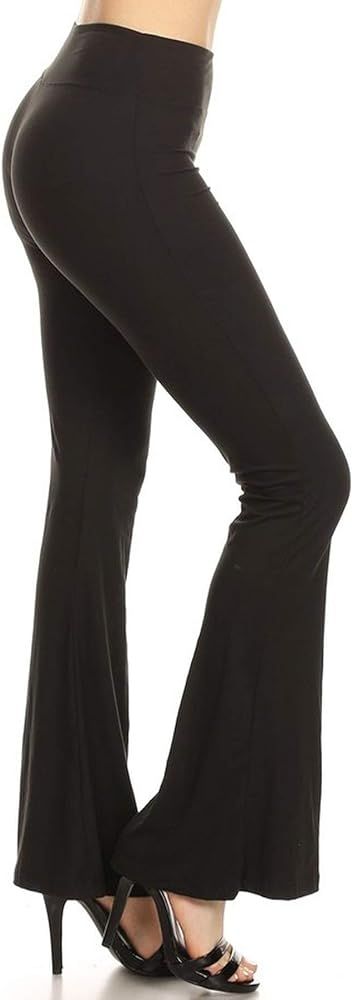 Leggings Depot Women's Flared Casual, Work, Lounge Palazzo Pants-Wide Leg | Amazon (US)