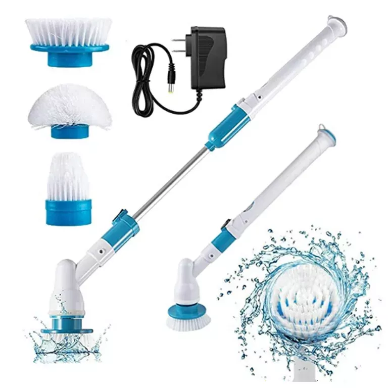 Cordless Long Handle Cleaning Brush Electric Bathroom Shower Turbo