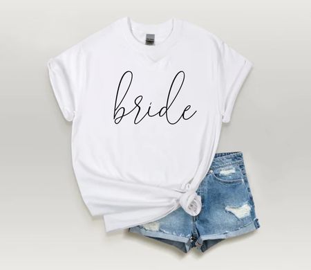  NOW SELLING ON ETSY!!! ✨

Our “bride” tee is perfect for bachelorette parties, bridal showers, or a gift for your newly engaged bestie! Visit etsy.com/shop/tietheknotinstyle 

Bride | getting married | bride tee | bridal tee | gift for bride | bridal style | tietheknotinstyle | wedding day | bachelorette party | shop small | shop local | wedding shower | casual bride  | flash sale 

#LTKGiftGuide #LTKwedding #LTKSale